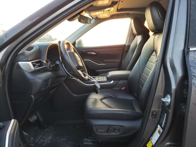 5TDHZRBH8NS227859 - 2022 TOYOTA HIGHLANDER XLE GRAY photo 7