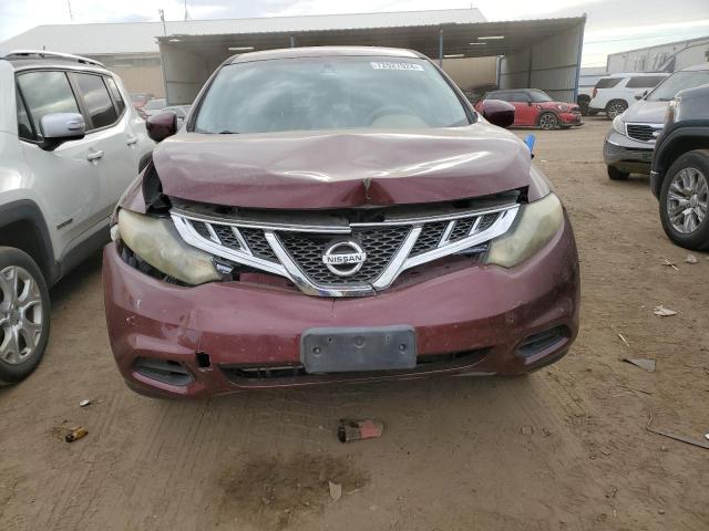 JN8AZ1MU1CW115824 - 2012 NISSAN MURANO S MAROON photo 5