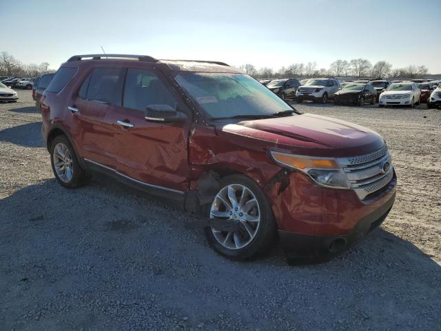 1FM5K8D81FGB01915 - 2015 FORD EXPLORER XLT RED photo 4