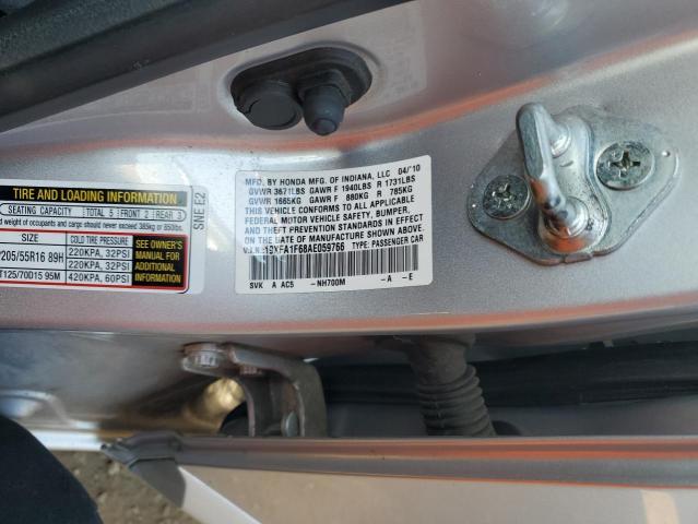 19XFA1F68AE059766 - 2010 HONDA CIVIC LX-S 银色 照片 12