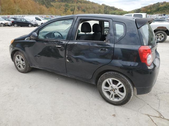 KL1TG6DE6BB207878 - 2011 CHEVROLET AVEO LT BLACK photo 2