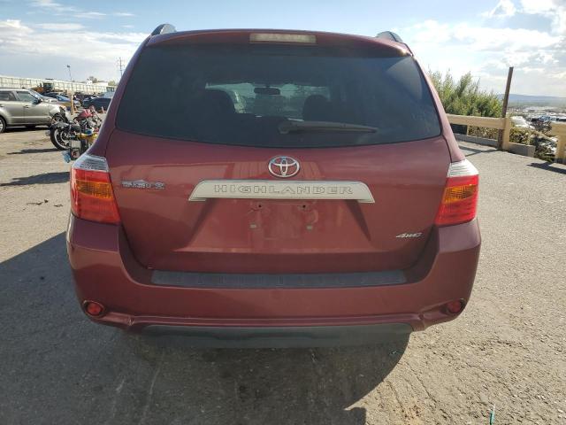 5TDBK3EH8AS037055 - 2010 TOYOTA HIGHLANDER RED photo 6