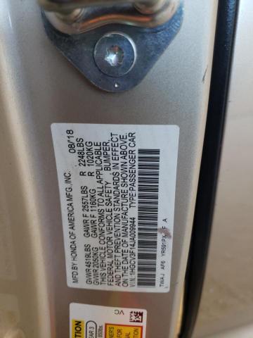 1HGCV3F14JA009944 - 2018 HONDA ACCORD HYBRID GOLD photo 12