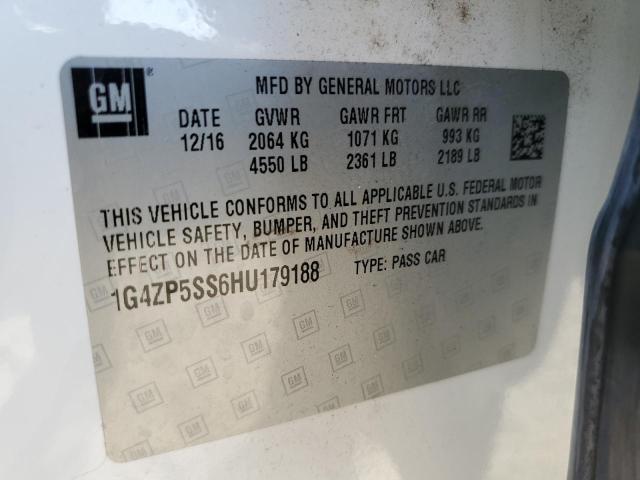 1G4ZP5SS6HU179188 - 2017 BUICK LACROSSE ESSENCE WHITE photo 13