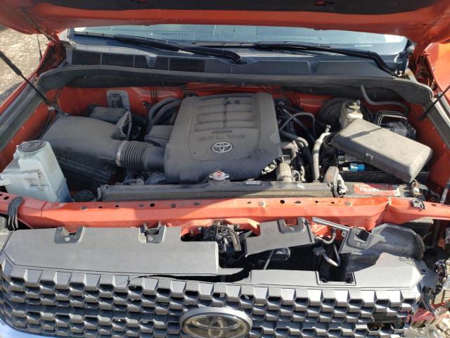 5TFDY5F14JX706243 - 2018 TOYOTA TUNDRA CREWMAX SR5 ORANGE photo 11