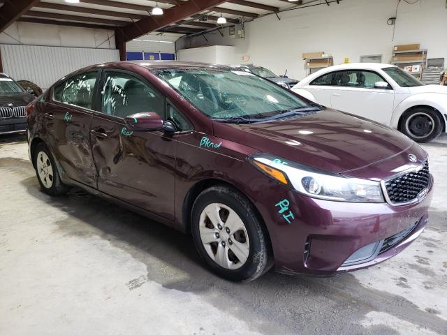 3KPFK4A74HE011710 - 2017 KIA FORTE LX BURGUNDY photo 4