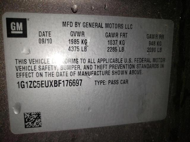 1G1ZC5EUXBF176697 - 2011 CHEVROLET MALIBU 1LT Boz foto 12