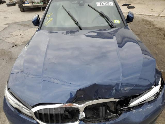 3MW5R7J01N8C26612 - 2022 BMW 330XI BLUE photo 11