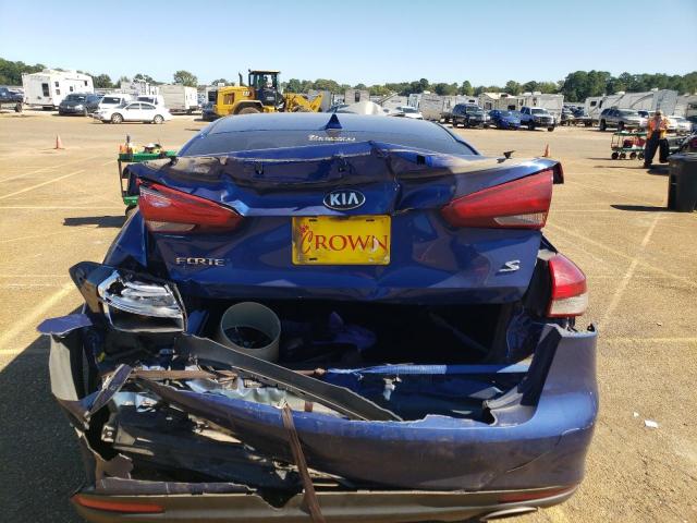 3KPFL4A78HE042715 - 2017 KIA FORTE LX BLUE photo 6