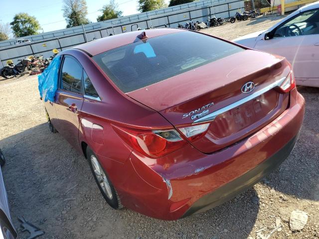 5NPEB4AC3EH849047 - 2014 HYUNDAI SONATA GLS RED photo 2