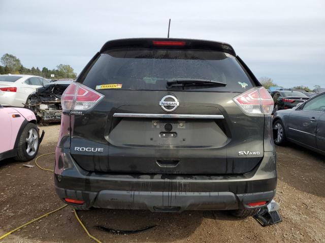 KNMAT2MV3GP710699 - 2016 NISSAN ROGUE S GRAY photo 6