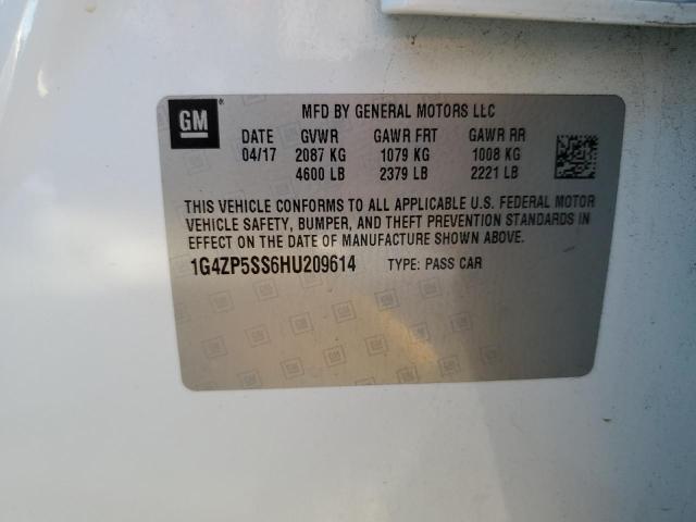 1G4ZP5SS6HU209614 - 2017 BUICK LACROSSE ESSENCE თეთრი ფოტო 12