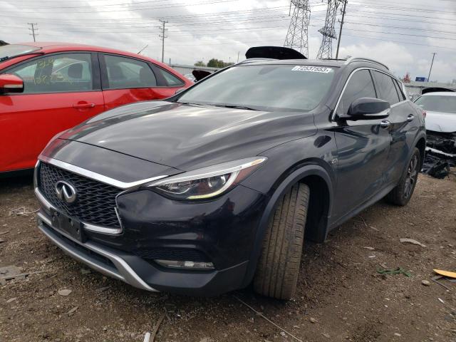 SJKCH5CR2JA043552 - 2018 INFINITI QX30 BASE BLACK photo 1