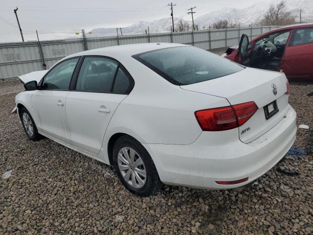 3VW2K7AJXFM412657 - 2015 VOLKSWAGEN JETTA BASE WHITE photo 2