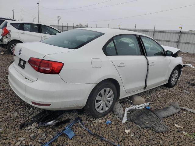 3VW2K7AJXFM412657 - 2015 VOLKSWAGEN JETTA BASE WHITE photo 3