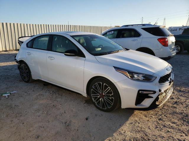 3KPF44AC3LE171965 - 2020 KIA FORTE GT WHITE photo 4