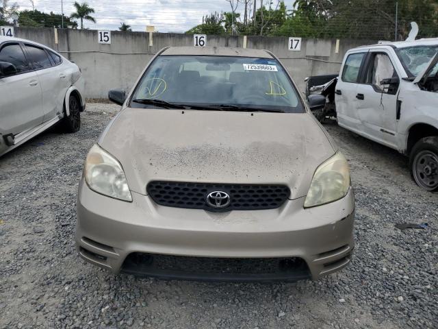 2T1KR32E63C158216 - 2003 TOYOTA COROLLA MA XR GOLD photo 5