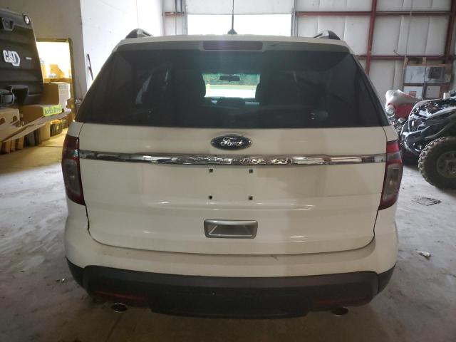 1FM5K8B82EGC27962 - 2014 FORD EXPLORER WHITE photo 6