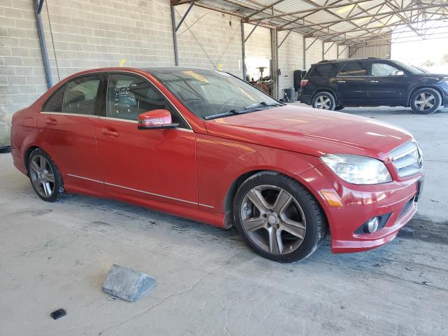 WDDGF8BB4AF505554 - 2010 MERCEDES-BENZ C 300 4MATIC RED photo 4