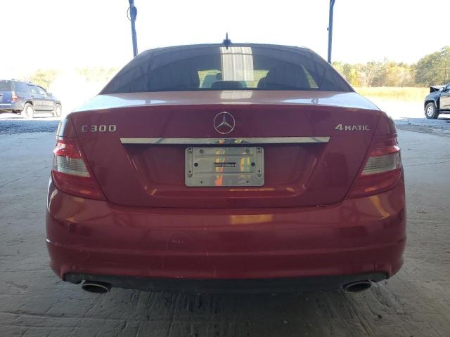 WDDGF8BB4AF505554 - 2010 MERCEDES-BENZ C 300 4MATIC RED photo 6