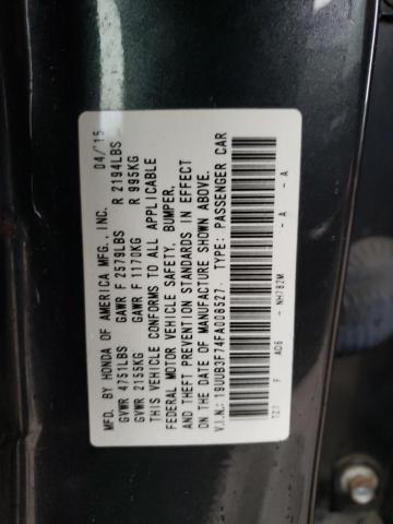 19UUB3F74FA008527 - 2015 ACURA TLX ADVANCE GRAY photo 12