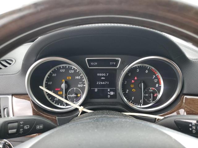 4JGDA5HB9CA084542 - 2012 MERCEDES-BENZ ML 350 4MATIC WHITE photo 9