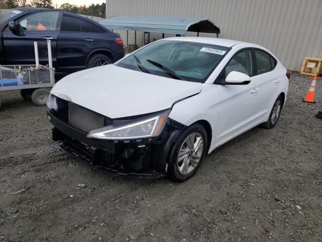 5NPD84LFXLH570743 - 2020 HYUNDAI ELANTRA SEL WHITE photo 1