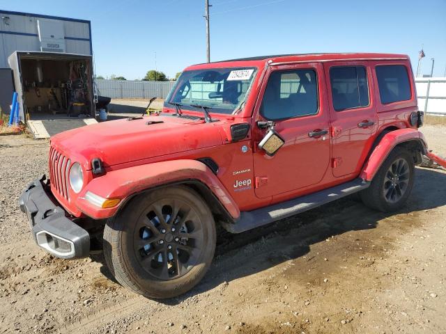 1C4JJXP61MW500305 - 2021 JEEP WRANGLER U SAHARA 4XE RED photo 1