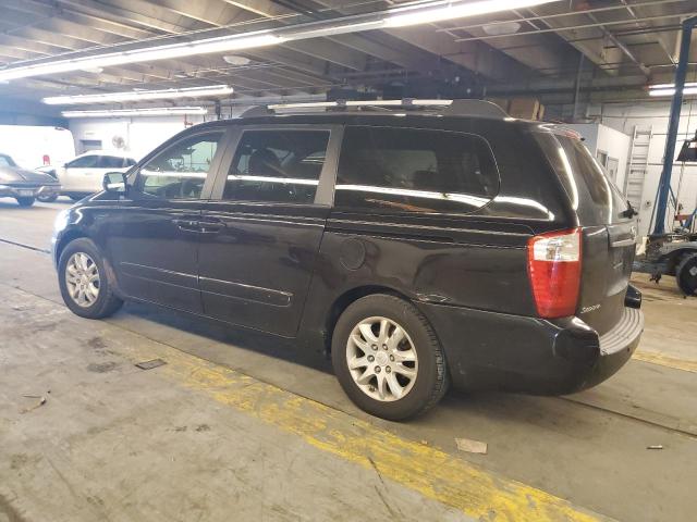 KNDMB233X76113507 - 2007 KIA SEDONA EX BLACK photo 2