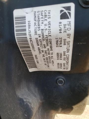 1G8AJ52F04Z165817 - 2004 SATURN ION LEVEL Gümüş foto 12