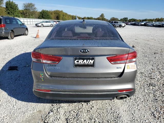 5XXGU4L38JG234273 - 2018 KIA OPTIMA S EX GRAY photo 6