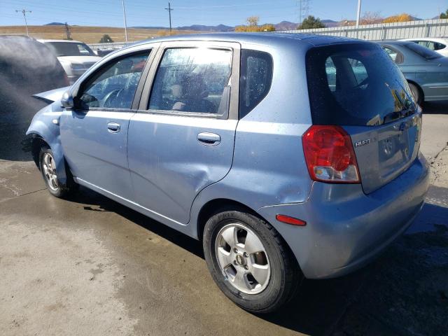 KL1TD66676B615147 - 2006 CHEVROLET AVEO BASE BLUE photo 2