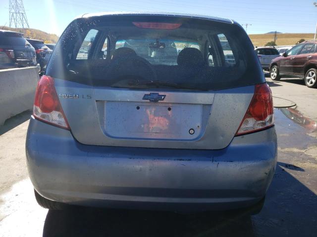 KL1TD66676B615147 - 2006 CHEVROLET AVEO BASE Mavi foto 6