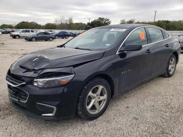 1G1ZB5ST0HF230807 - 2017 CHEVROLET MALIBU LS BLACK photo 1