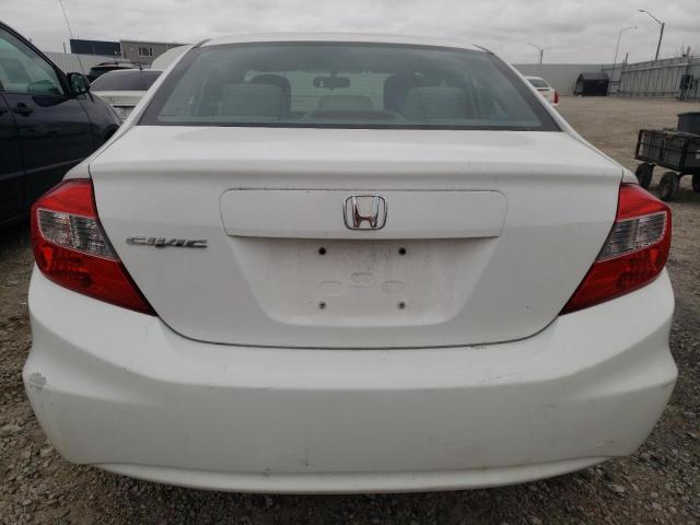 2HGFB2F46CH043592 - 2012 HONDA CIVIC LX WHITE photo 6