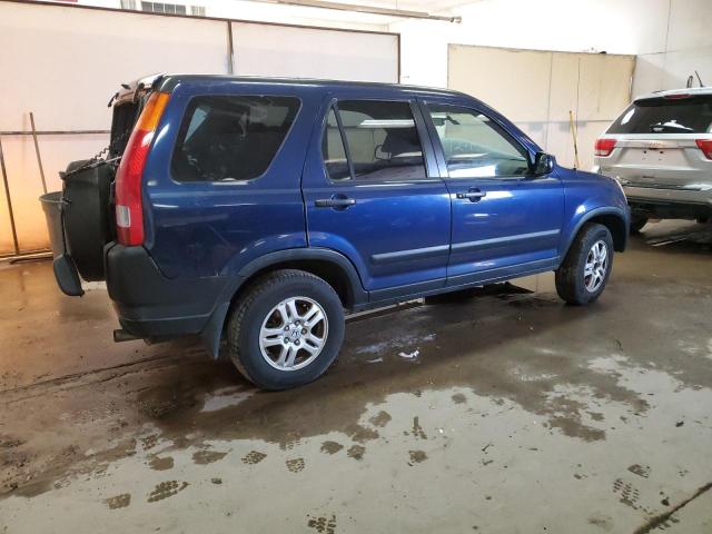 JHLRD78804C048202 - 2004 HONDA CR-V EX BLUE photo 3