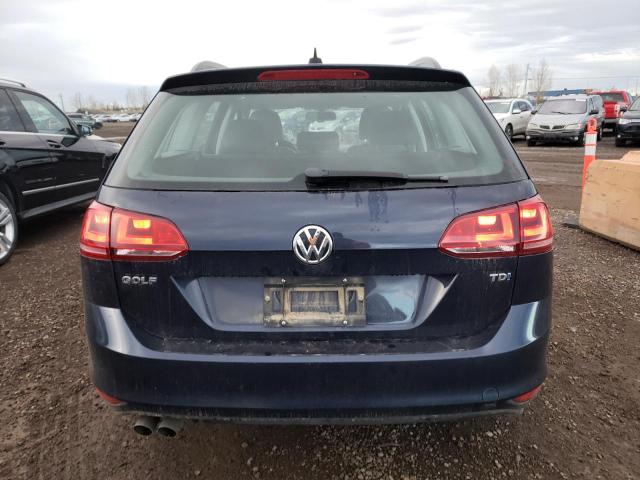 3VWCA7AU8FM517859 - 2015 VOLKSWAGEN GOLF SPORT TDI S BLUE photo 6