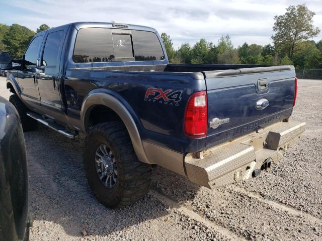 1FT7W2BT9DEB23126 - 2013 FORD F250 SUPER DUTY BLUE photo 2