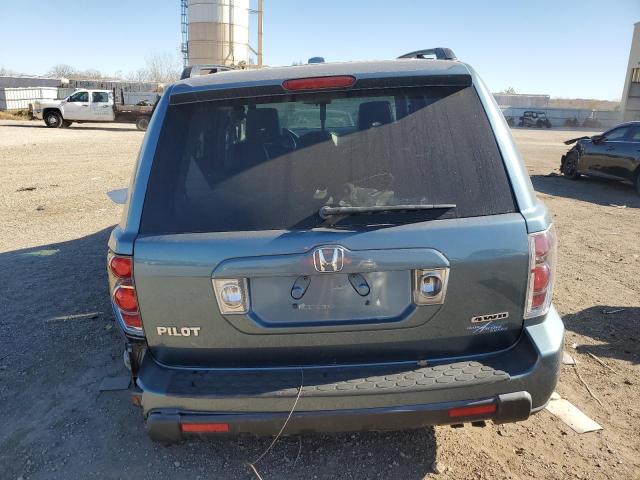 5FNYF18577B008700 - 2007 HONDA PILOT EXL BLUE photo 6