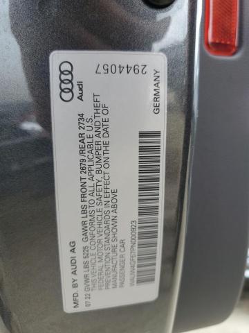 WAUW4GF57PN000923 - 2023 AUDI S5 PREMIUM PLUS ნაცრისფერი ფოტო 12