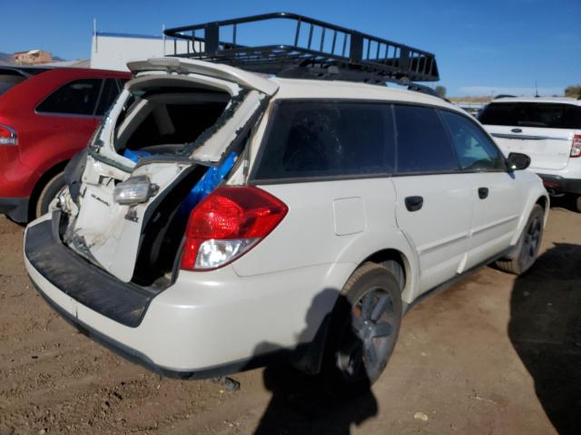 4S4BP61C797342240 - 2009 SUBARU OUTBACK 2.5I WHITE photo 3