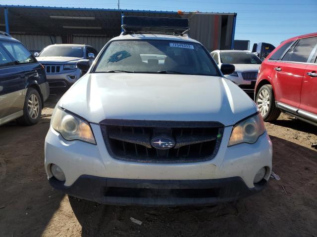 4S4BP61C797342240 - 2009 SUBARU OUTBACK 2.5I WHITE photo 5