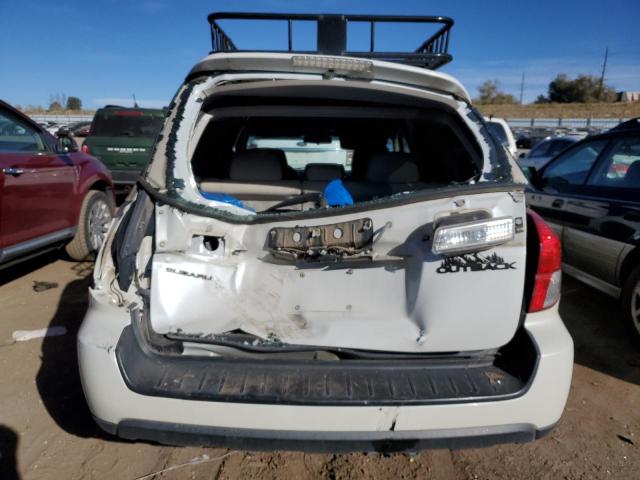 4S4BP61C797342240 - 2009 SUBARU OUTBACK 2.5I WHITE photo 6