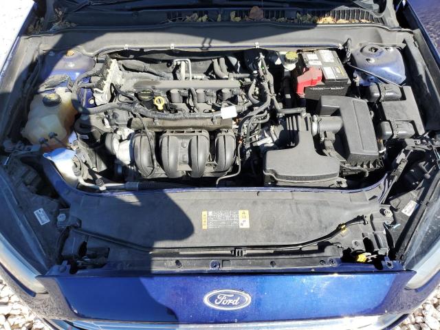 3FA6P0H78ER130130 - 2014 FORD FUSION SE BLUE photo 11