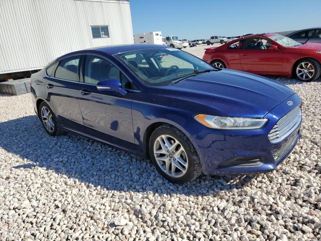 3FA6P0H78ER130130 - 2014 FORD FUSION SE BLUE photo 4