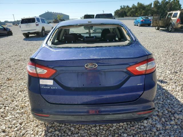 3FA6P0H78ER130130 - 2014 FORD FUSION SE BLUE photo 6