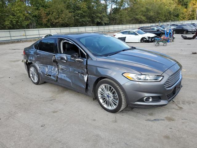 3FA6P0HD6ER232824 - 2014 FORD FUSION SE GRAY photo 4