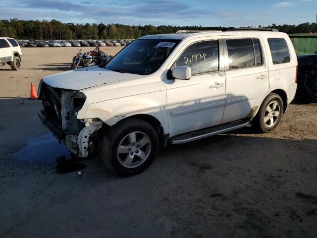 5FNYF3H51AB021204 - 2010 HONDA PILOT EXL WHITE photo 1