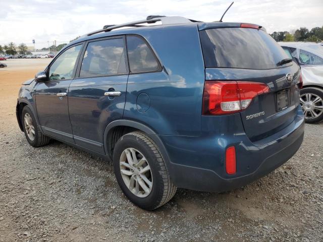 5XYKT3A66EG549871 - 2014 KIA SORENTO LX BLUE photo 2