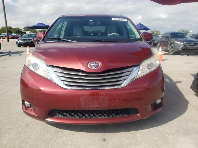 5TDYK3DC3DS336487 - 2013 TOYOTA SIENNA XLE BURGUNDY photo 5